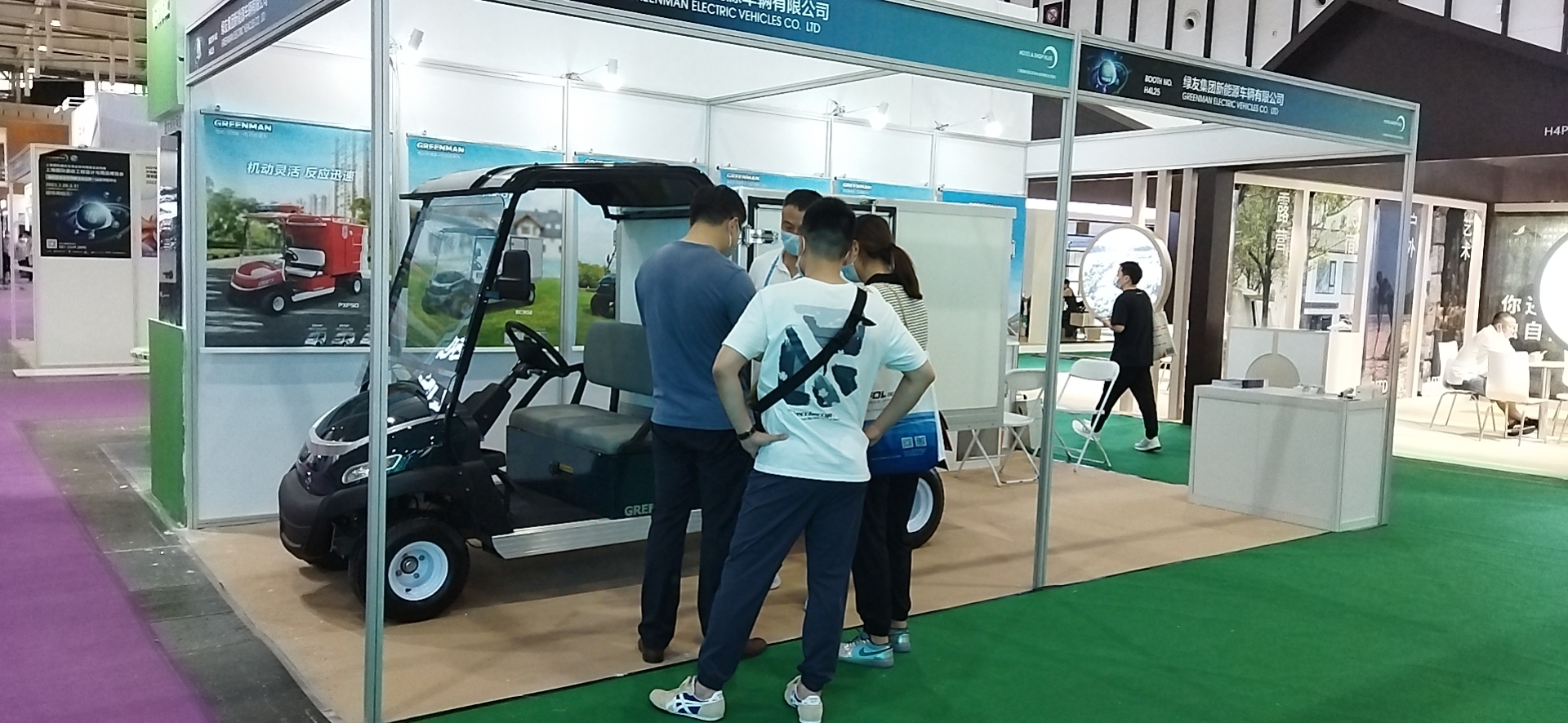 绿友电动布草车 亮相2022年上海国际酒店设计与用品展会